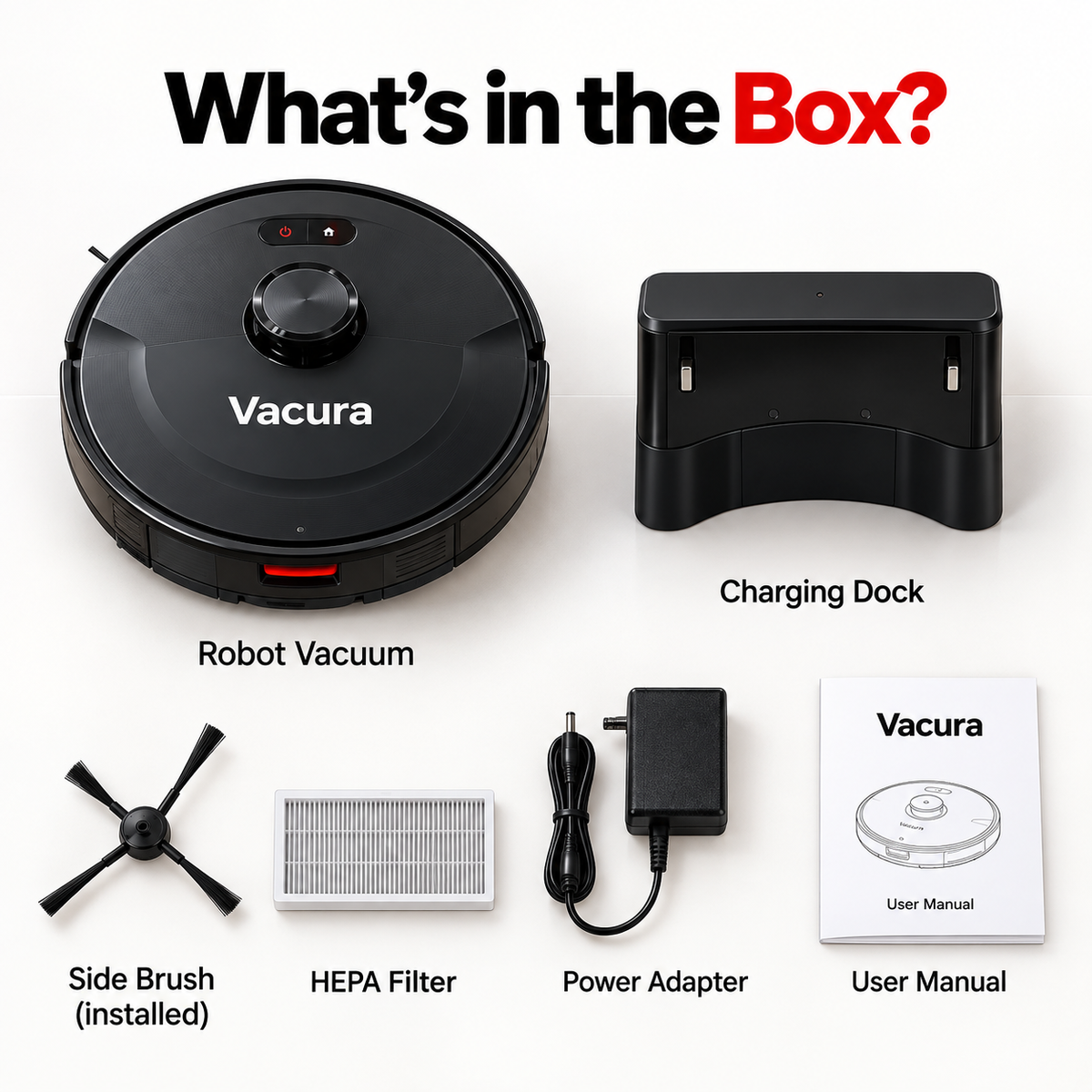 Vacura Smart Robot Vacuum Cleaner