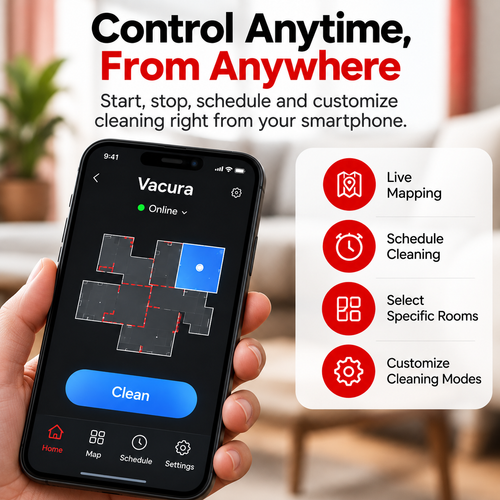 Vacura Smart Robot Vacuum Cleaner